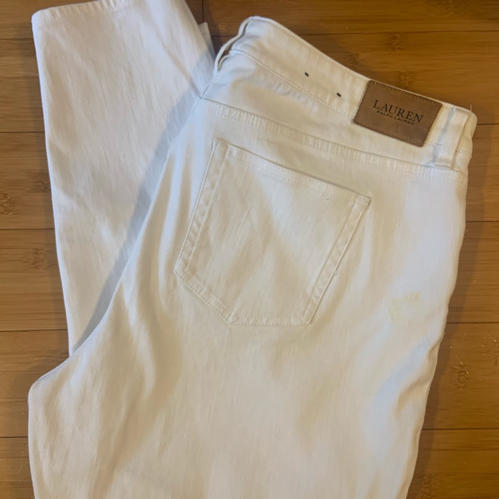 White Ralph Lauren skinny jeans